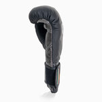 Boxhandschuhe Di Nardo mit Klettverschluss 12 Oz Schwarz-dunkelsilber-Combat Arena