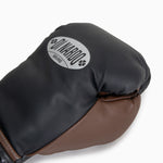 Boxhandschuhe Di Nardo mit Klettverschluss 16 Oz Schwarz-Kakao-Combat Arena