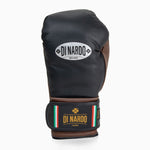 Boxhandschuhe Di Nardo mit Klettverschluss 16 Oz Schwarz-Kakao-Combat Arena