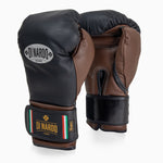 Boxhandschuhe Di Nardo mit Klettverschluss 16 Oz Schwarz-Kakao-Combat Arena