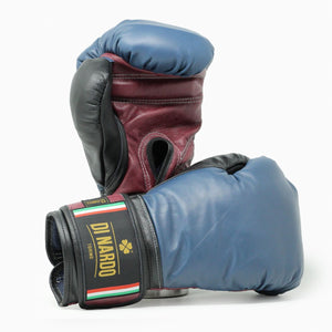 Boxhandschuhe Di Nardo mit Klettverschluss Blau-Rot-Schwarz 12 oz