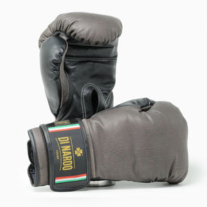 Boxhandschuhe Di Nardo mit Klettverschluss Braun-Schwarz 14 oz