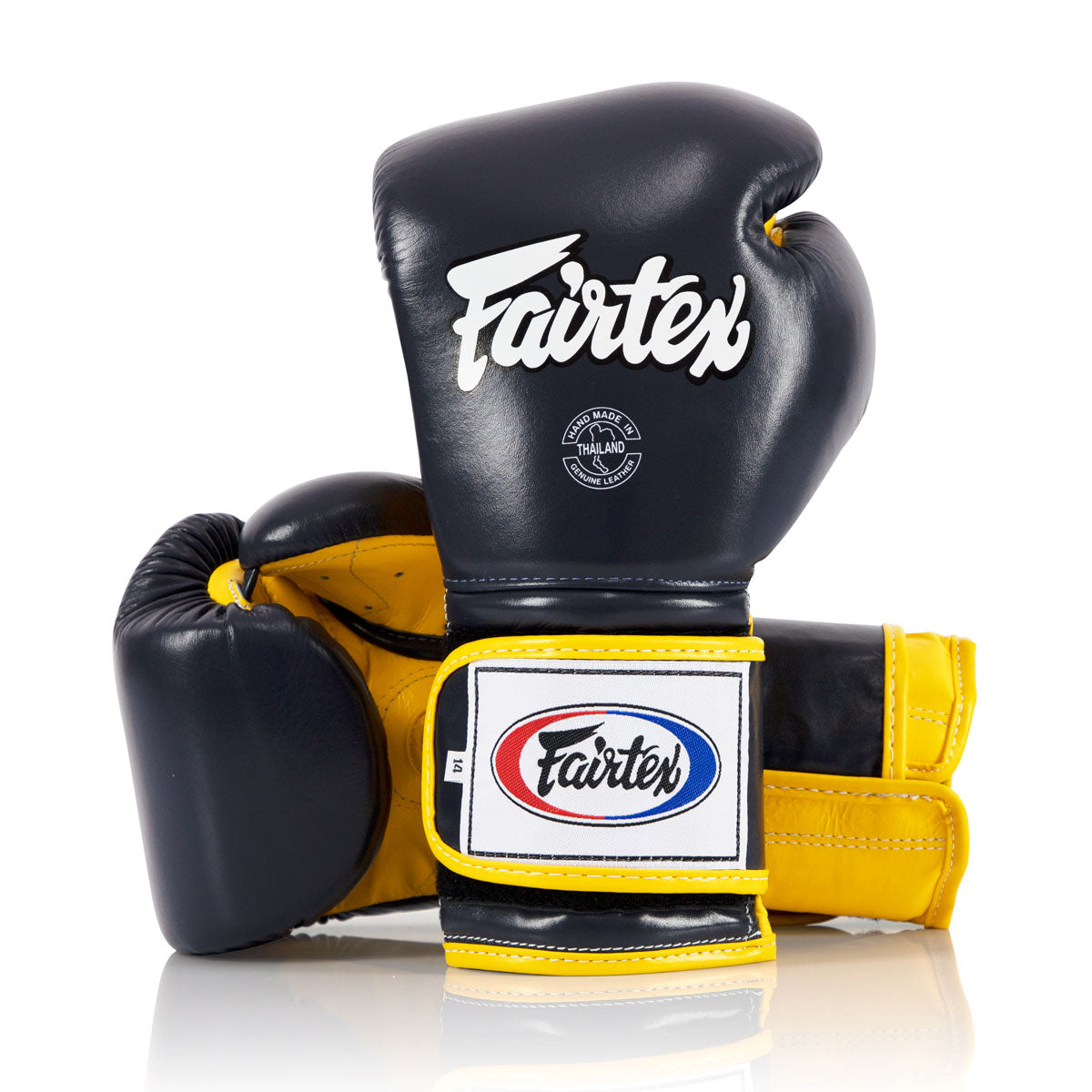 Boxhandschuhe Fairtex Mexican Stil BGV9 Blau-Gelb 