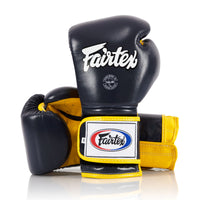 Boxhandschuhe Fairtex Mexican Stil BGV9 Blau-Gelb 