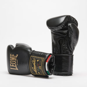 Boxhandschuhe Leone Sport Orlando Tricolore mit Klettverschluss Schwarz 