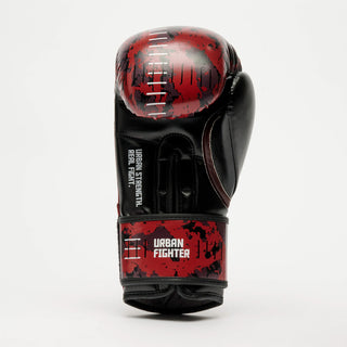 Boxhandschuhe Leone Urban Fighter GN335 Rot-Schwarz Camo 