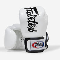 Muay Thai Handschuhe Fairtex BGV19 Deluxe Weiß-Combat Arena