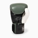 Muay Thai Handschuhe Twins Special BGVL4 Schwarz-grün-weiß