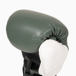 Muay Thai Handschuhe Twins Special BGVL4 Schwarz-grün-weiß