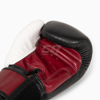 Muay Thai Handschuhe Twins Special BGVL4 Rot-schwarz-weiß
