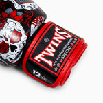 Muay Thai Handschuhe Twins Special FBGVL 3 Skull Rot 
