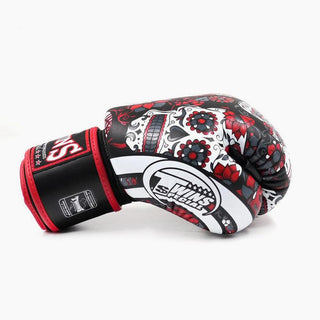 Muay Thai Handschuhe Twins Special FBGVL 3 Skull Rot 