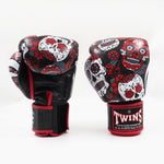 Muay Thai Handschuhe Twins Special FBGVL 3 Skull Rot 