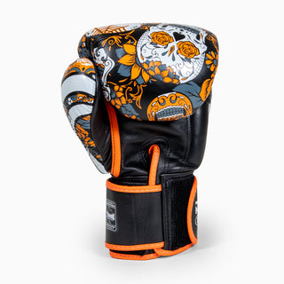Muay Thai Handschuhe Twins Special FBGVL 4 Skull Orange 