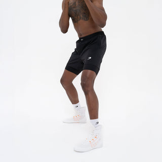 Pantaloncini allenamento Boxraw 2 in 1 Valdes Nero-Combat Arena