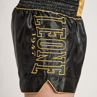 Shorts kick-thai Leone DNA Premium AB969 Schwarz-Combat Arena