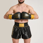 Shorts kick-thai Leone DNA Premium AB969 Schwarz-Combat Arena