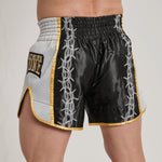 Shorts kick-thai Leone IUTER Barbed Wire AB05IU Schwarz-Combat Arena