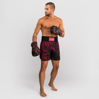 Pantaloncini kick-thai Venum Assassin's Creed Shadows Rosso-nero-Combat Arena