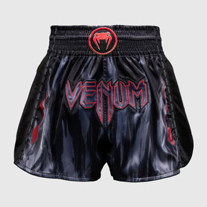 Shorts kick-thai Venum Demon Schwarz-grau-Combat Arena