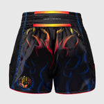 Shorts kick-thai Venum Tekken 8 Yoshimitsu Schwarz-Orange-Combat Arena