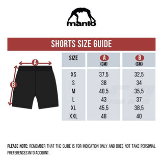 MMA Shorts Manto Flux Schwarz 