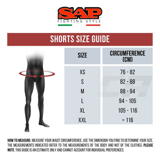 Shorts kick-Thai SAP WAKO Kampf-Wettbewerb Nero 