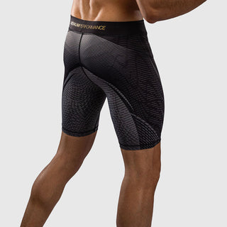 Shorts Kompressions-Galactic 3.0 Schwarz-Gold 