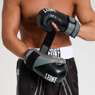 Hosen Kickboxen WAKO Leone AB992 Schwarz 