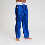 Hosen Kickboxen WAKO Leone AB992 Blau 