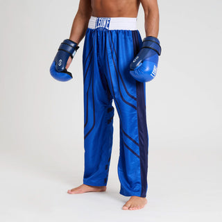 Hosen Kickboxen WAKO Leone AB992 Blau 