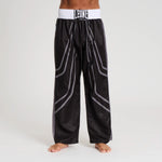 Hosen Kickboxen WAKO Leone AB992 Schwarz 