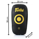 Pao Fairtex Mikrofaser Gebogene Standard KPLC5 Schwarz 