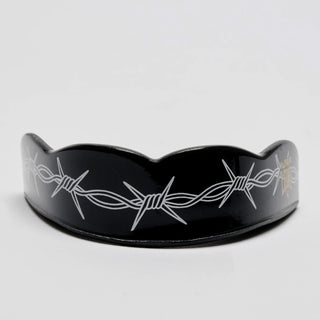 Mundschutz Leone IUTER Barbed Wire PD02IU Schwarz-Combat Arena