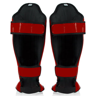 Schienbeinschoner Fairtex Competition SP5 mit Fußschützern Rot