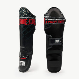 Schienbeinschoner Leone MMA Cage PT163 Dunkelgrau-Combat Arena