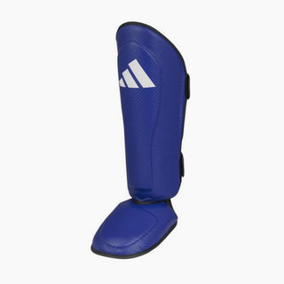 Schienbeinschoner mit Parapet Adidas Pro Kickboxen WAKO Blau-Weiß 