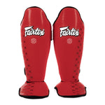 Schienbeinschoner Fairtex Wettbewerb SP5 mit Fußstützen Rot 