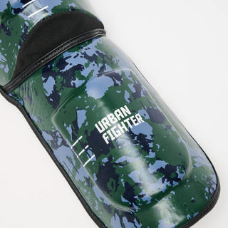 Schienbeinschoner Leone Urban Fighter PT118 Blau-grün Camo 