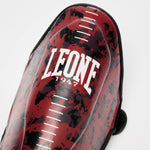 Schienbeinschoner Leone Urban Fighter PT118 Rot-Schwarz Camo 