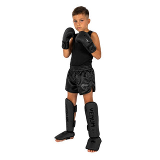 Schienbeinschoner Kinder Venum Challenger Schwarz-schwarz