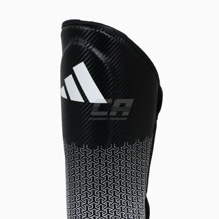 Schienbeinschoner mit Parafuss Adidas Pro Kickboxing WAKO Schwarz-Weiß 