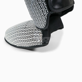 Schienbeinschoner mit Parafuss Adidas Pro Kickboxing WAKO Schwarz-Weiß 