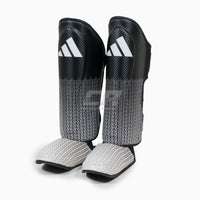 Schienbeinschoner mit Parafuss Adidas Pro Kickboxing WAKO Schwarz-Weiß 