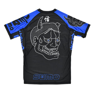 Rashguard Half Sumo Sugoi Ranked Blau-Combat Arena