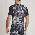 Rashguard Leone IUTER Barbed Wire AB06IU Schwarz-Combat Arena