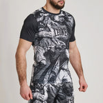 Rashguard Leone IUTER Barbed Wire AB06IU Schwarz-Combat Arena