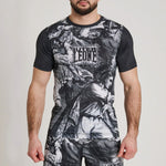 Rashguard Leone IUTER Barbed Wire AB06IU Schwarz-Combat Arena