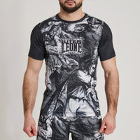 Rashguard Leone IUTER Barbed Wire AB06IU Schwarz-Combat Arena