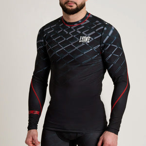 Rashguard Leone MMA Cage AB973 Dunkelgrau-Combat Arena